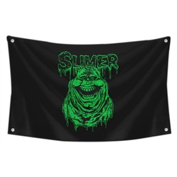 Ghostbusters slimer Decor Flag Banner