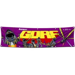 GORF Arcade Video Game Banner Flag 2x8ft banner