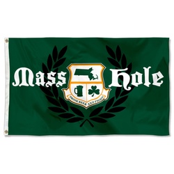 MASSHOLE - CREST Flag Banner