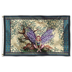 Fairy Tree of Life Flag Banner