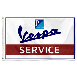 Vespa Service Motorcycles Flag Banner