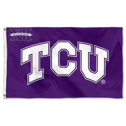 TCU FEAR THE FROGS Flag Banner