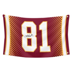 Art Monk autograph No.81 Flag Football Fans Banner