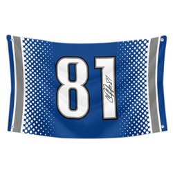 Calvin Johnson No.81 Flag Football Fans Banner