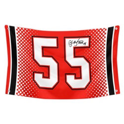 Derrick Brooks No.55 Flag Football Fans Banner