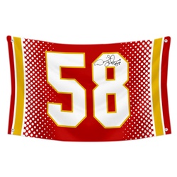 Derrick Thomas NO.58 Flag Football Fans Banner