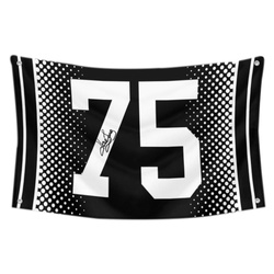 Howie Long No.75 Flag Football Fans Banner