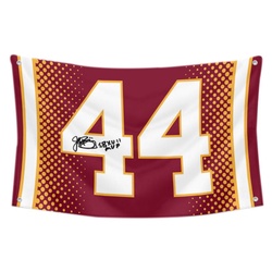 John riggins autograph No.44 Flag Football Fans Banner