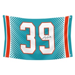 Larry Csonka No.39 Flag Football Fans Banner