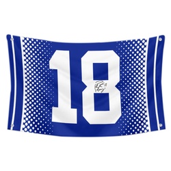 Peyton Manning No.18 Flag Football Fans Banner