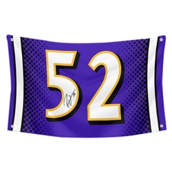 Ray Lewis No.52 Flag Football Fans Banner