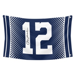 Roger Staubach No.12 Flag Football Fans Banner
