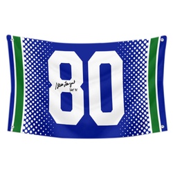 Steve Largent No.80 Flag Football Fans Banner