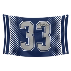 Tony Dorsett No.33 Flag Football Fans Banner