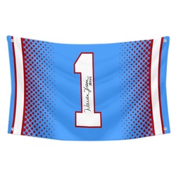 Warren Moon No.1 Flag Football Fans Banner
