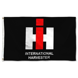 International Harvester Flag Banner Black
