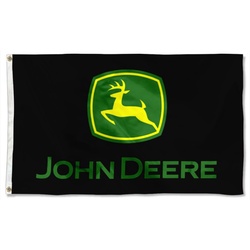 John Deere Flag Banner Black