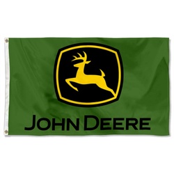 John Deere Flag Banner Green