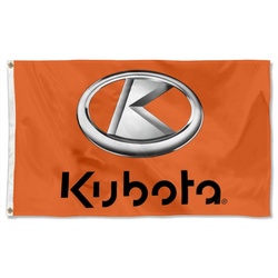 Kubota Logo Flag Banner Orange