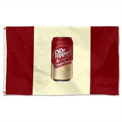 Dr Pepper Est.1885 Cream Soda Flag Banner