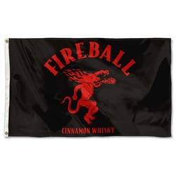 Fireball Cinnamon Whiskey Flag Banner