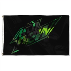 Mountain Dew Flag Banner Black