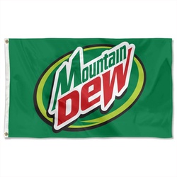 Mountain Dew Flag Banner Green