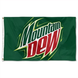 Mountain Dew Flag Banner Green 02