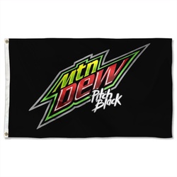 Mountain Dew Flag Banner Pitch Black