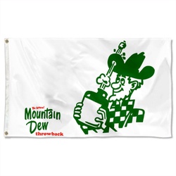 Mountain Dew Flag Banner White