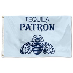 Patron Tequila Flag Banner Light Blue