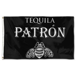 Patron Tequila Flag Banner White