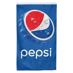PePsi Fans Flag Banner Bottle Cap Vertical