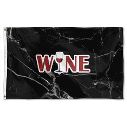 Wine Flag Banner Black