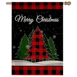 Merry Christmas Flag House Banner
