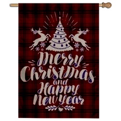 Merry Christmas Flag House Banner 02