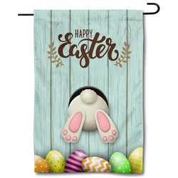 Happy Easter Eggs Flag Garden Banner