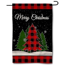 Merry Christmas Flag Garden Banner 01