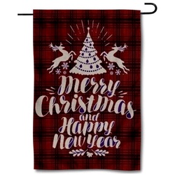 Merry Christmas Flag Garden Banner 02