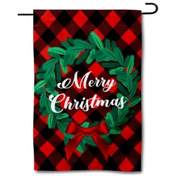 Merry Christmas Flag Garden Banner 06