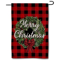 Merry Christmas Flag Garden Banner 08