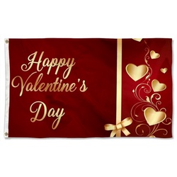 Happy Valentines Day Flag Banner