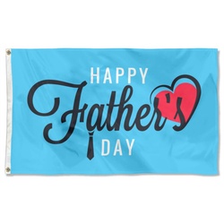 Heart of Happy Father's Day Flag Banner