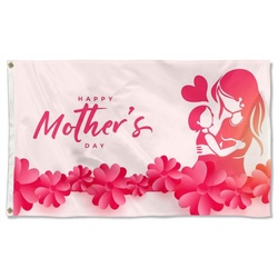 Kid of Happy Mother's Day Flag Banner