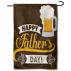 Beer of Happy Father's Day Garden Flag Banner