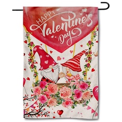 Santa Claus of Happy Valentines Day Garden Flag Banner