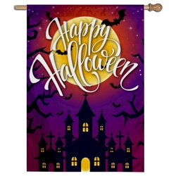 Happy Halloween House Flag Banner