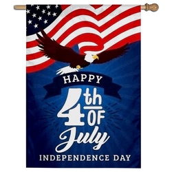 Happy 4th of July Independence Day Flag House Flag Banner