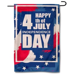 Happy 4th of July Independence Day Garden Flag Banner
