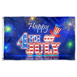 Independence Day 4th of July Patriotic Flag Banner